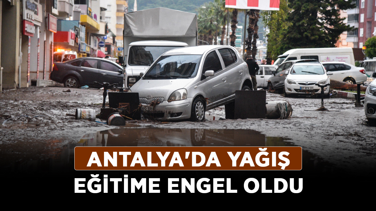 Antalya'da-yağış-eğitime-engel-oldu